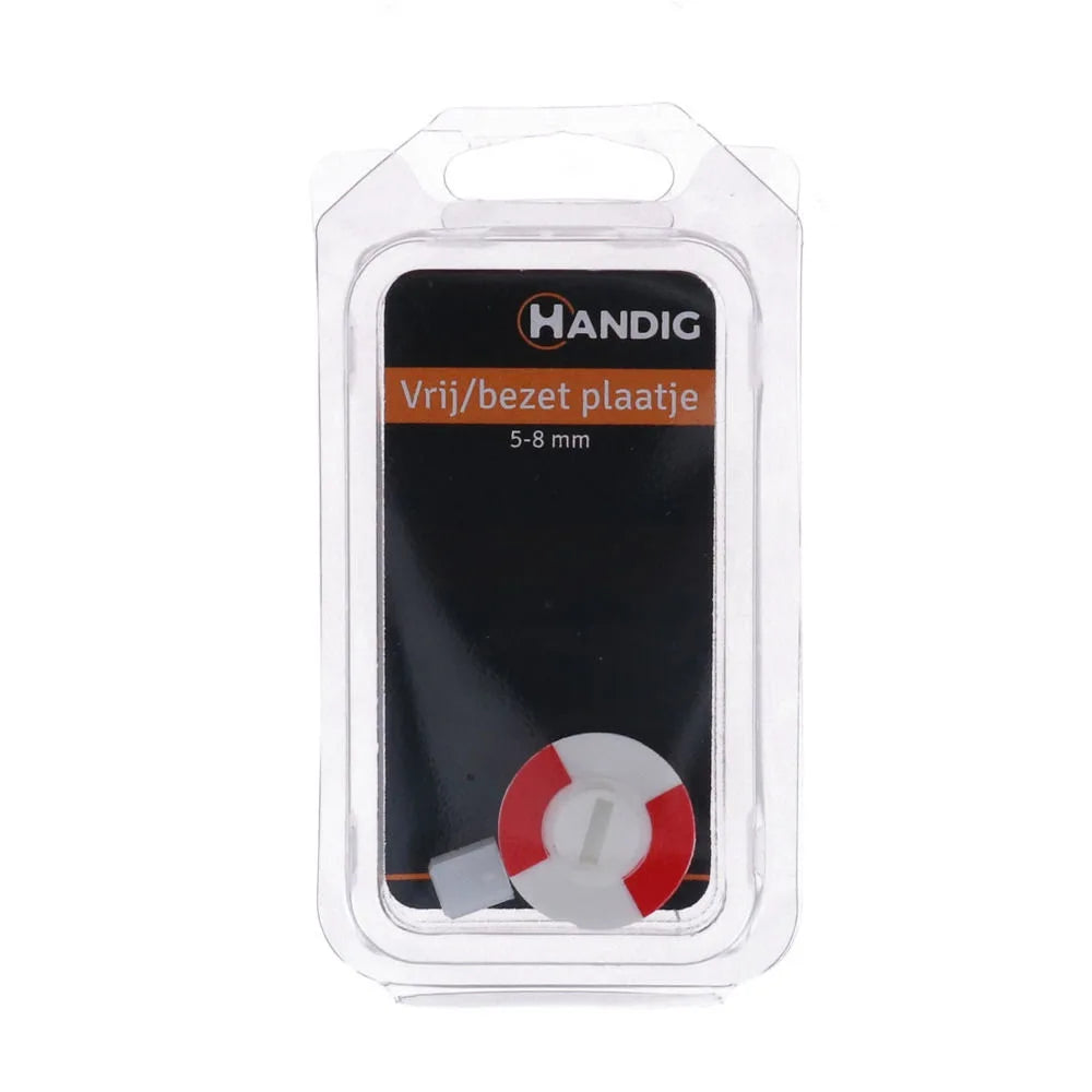 HANDIG vrij/bezet plaatje 5-8mm
