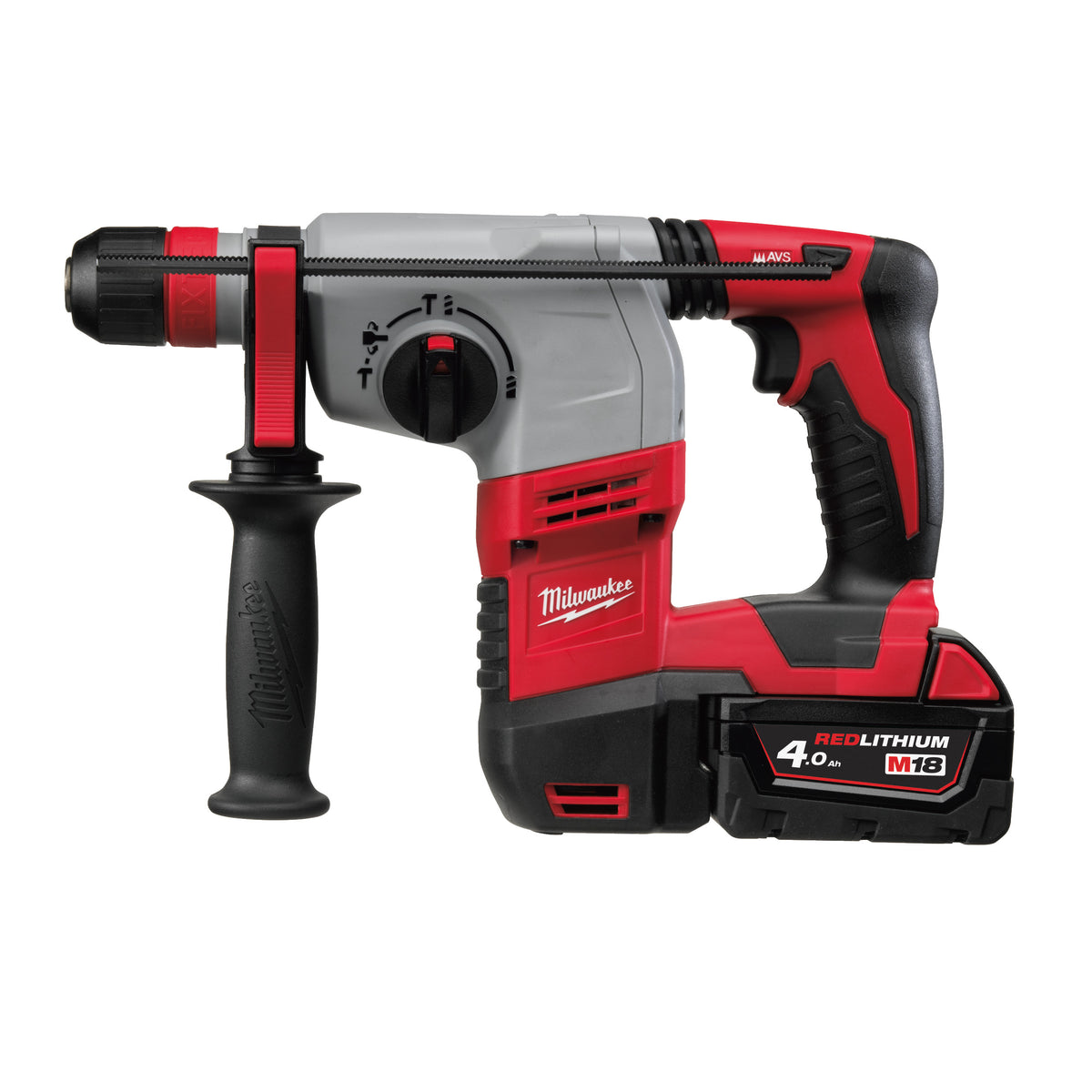 HD18 HX-402C 3-standen Heavy Duty SDS-plus FIXTEC boorhamer (2x 4.0 AH accu en lader)