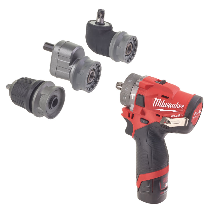 M12 FPDXKIT-202X subcompacte slagboormachine met verwisselbare kop  (2x 2 AH accu en lader)
