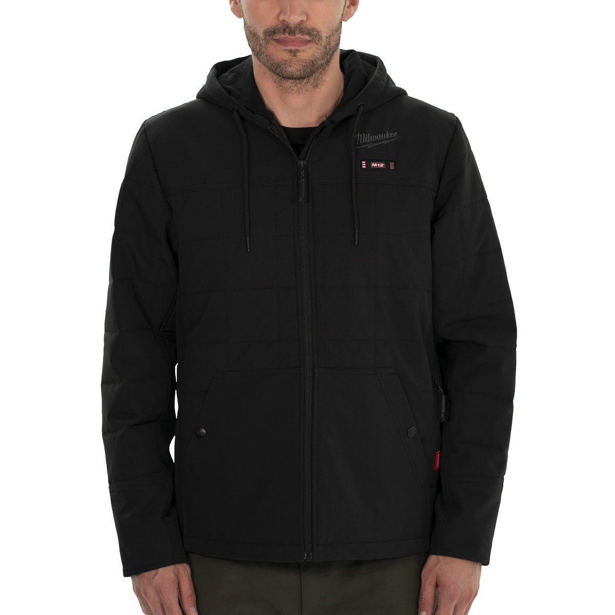 M12 heated puffer jack zwart XL - 1 stuk