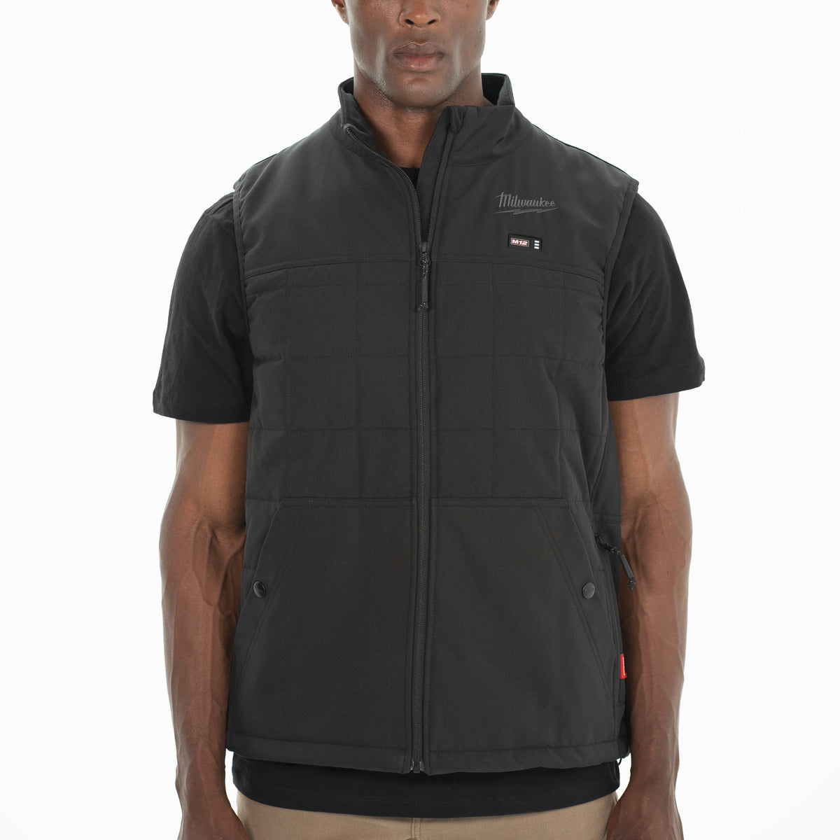 M12 heated puffer vest zwart XL - 1 stuk