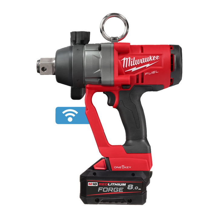 M18 ONEFHIWF1-802X slagmoersleutel 1″ met frictiering (2x 8.0 AH accu en lader)