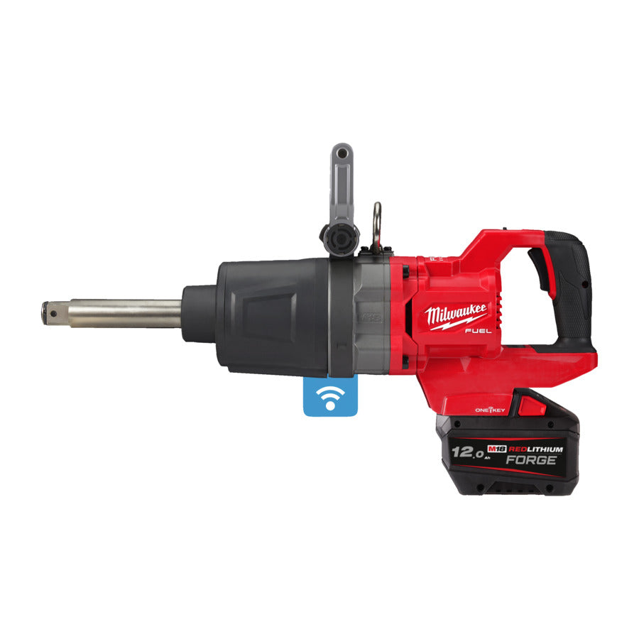 M18 ONEFHIWF1D-121C D-greep slagmoersleutel met frictiering en verlengde as (150 mm) (1x 12 AH accu en lader)