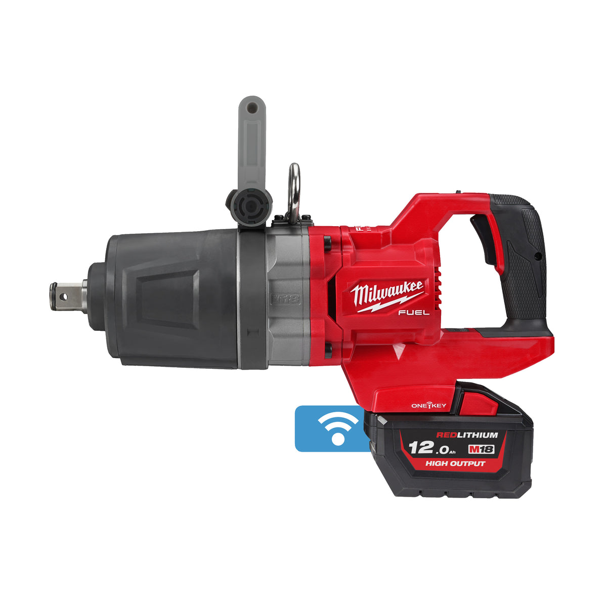 M18 ONEFHIWF1DS-121C 1" D-greep slagmoersleutel met frictiering en korte aandrijfas