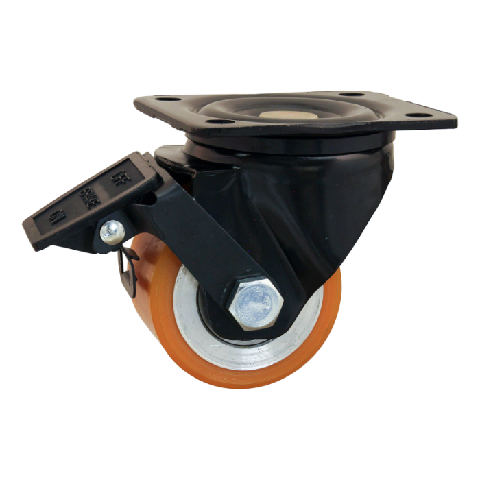 Novio zwenkwiel geremd 75mm serie 29 - 26 plaatbevestiging kogellager