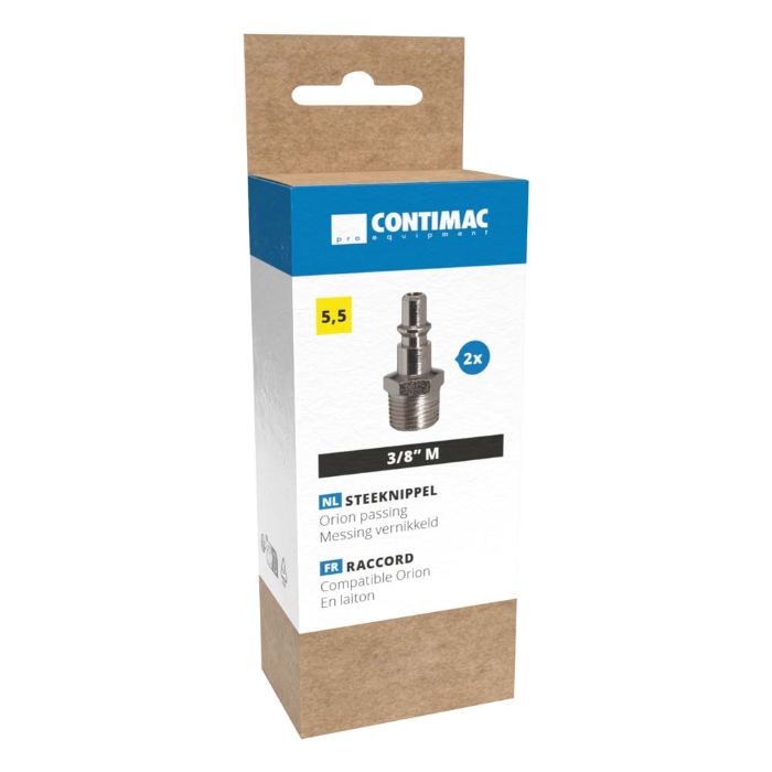 Steeknippel Orion Binnendraad 3/8" ( 2 stuks)
