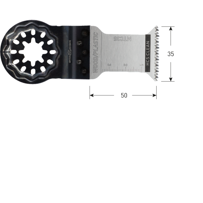 HCS Starlock invalzaagblad type MTC35, 35x50 mm