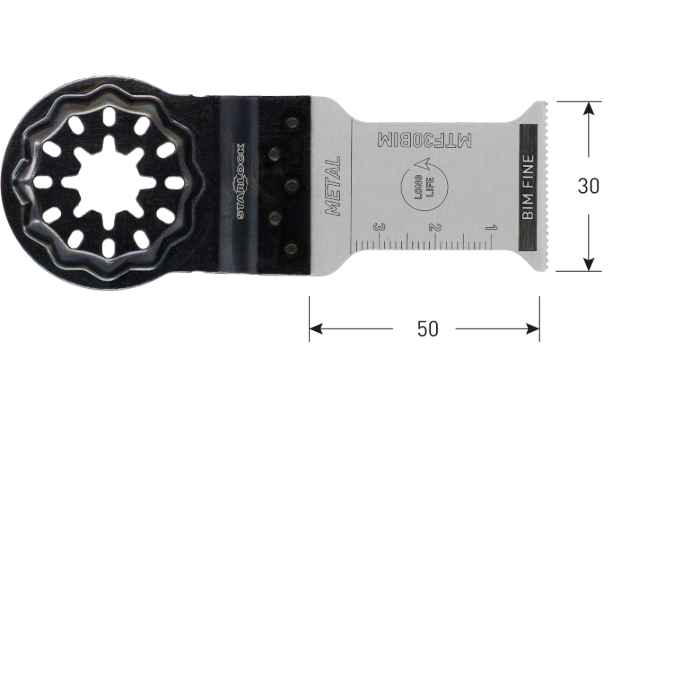 BiM Starlock invalzaagblad type MTF30bi, 30x50 mm