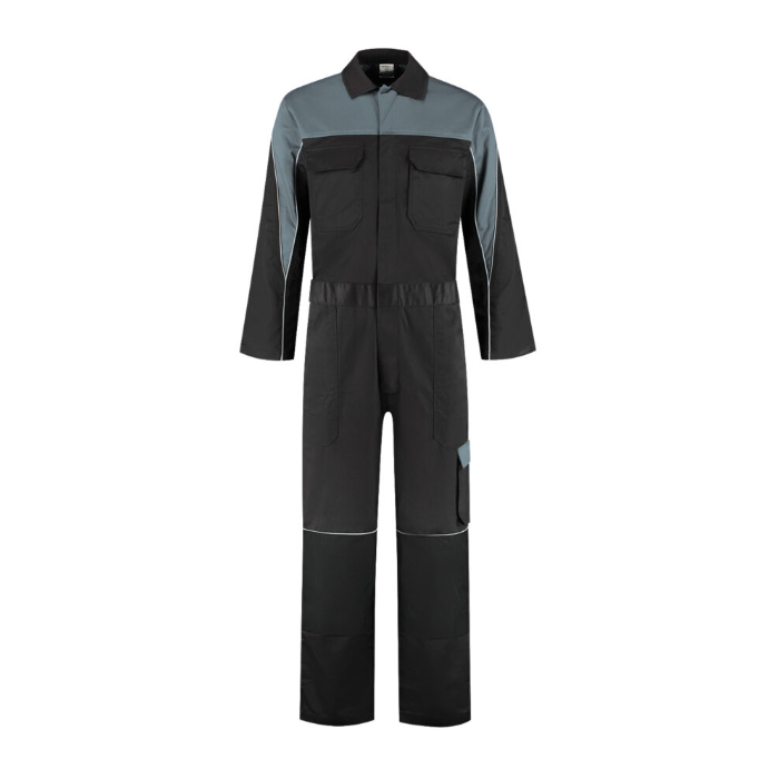 Overall polyester/katoen met 4-way stretch rugpand (48 t/m 58)