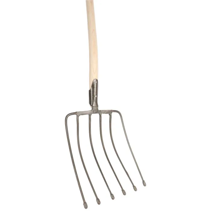 Bietenvork - 6 tanden - Professioneel - Essenhouten steel - 85 cm