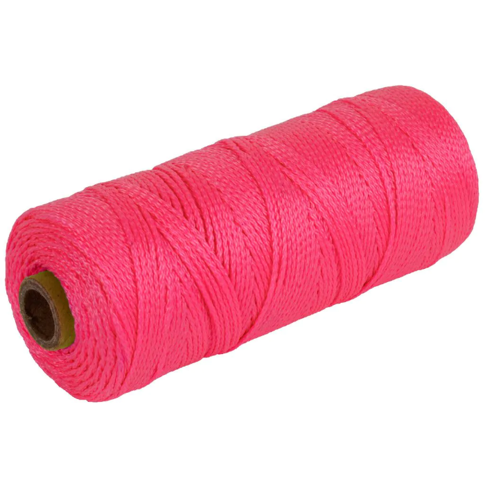 Uitzetkoord - Stratenmakerstouw - Roze - dia 1,5 mm - 200 meter
