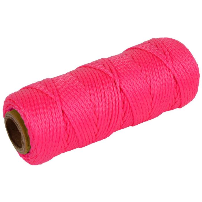 Uitzetkoord - Stratenmakerstouw - Roze - dia 1,5 mm - 50 meter