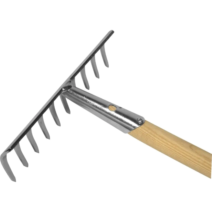 Hendrik Jan hark - verzinkt - 10 tanden - met essen steel - 160 cm