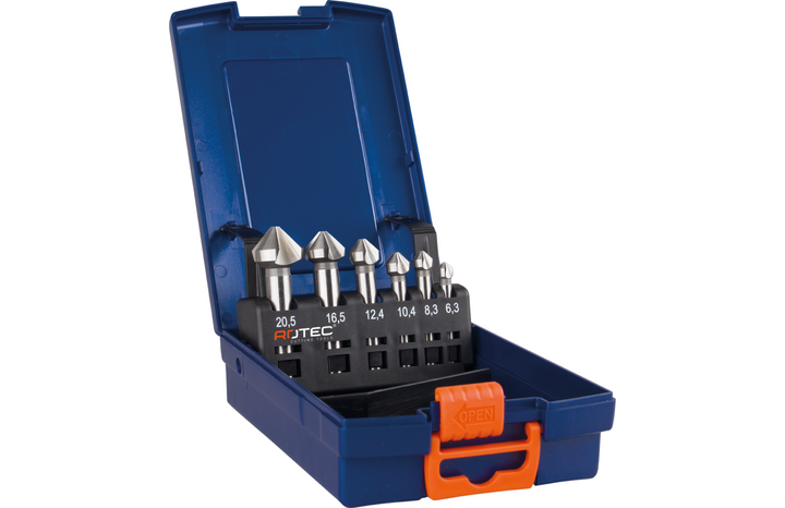 6 delig HSS-G verzinkfrezenset type '400' in ABS-cassette