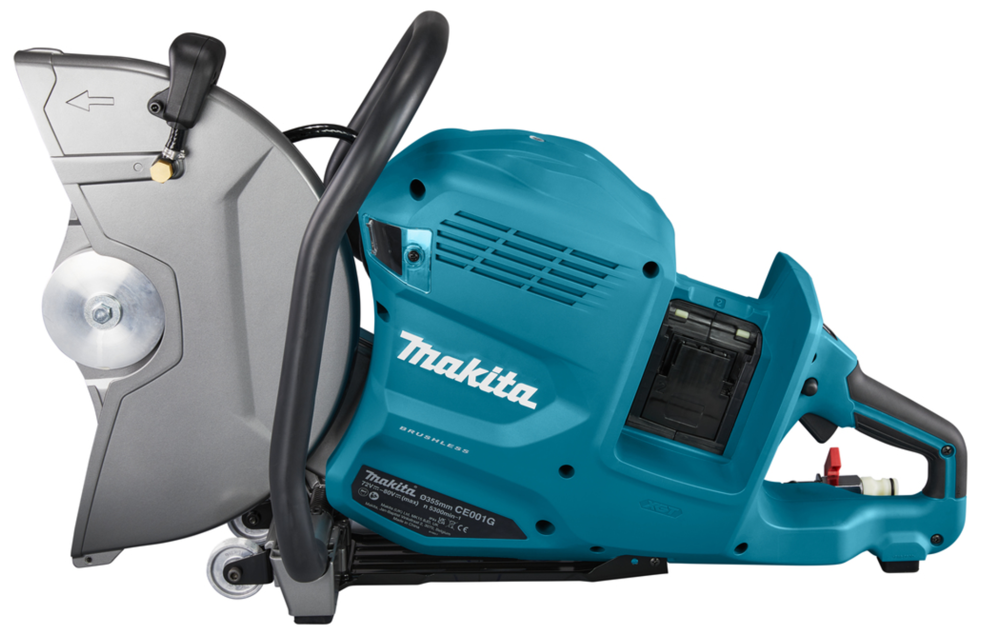 Makita CE001GL402 XGT 2x40 V Max Doorslijper 355 mm (4x 18V accu en duolader)