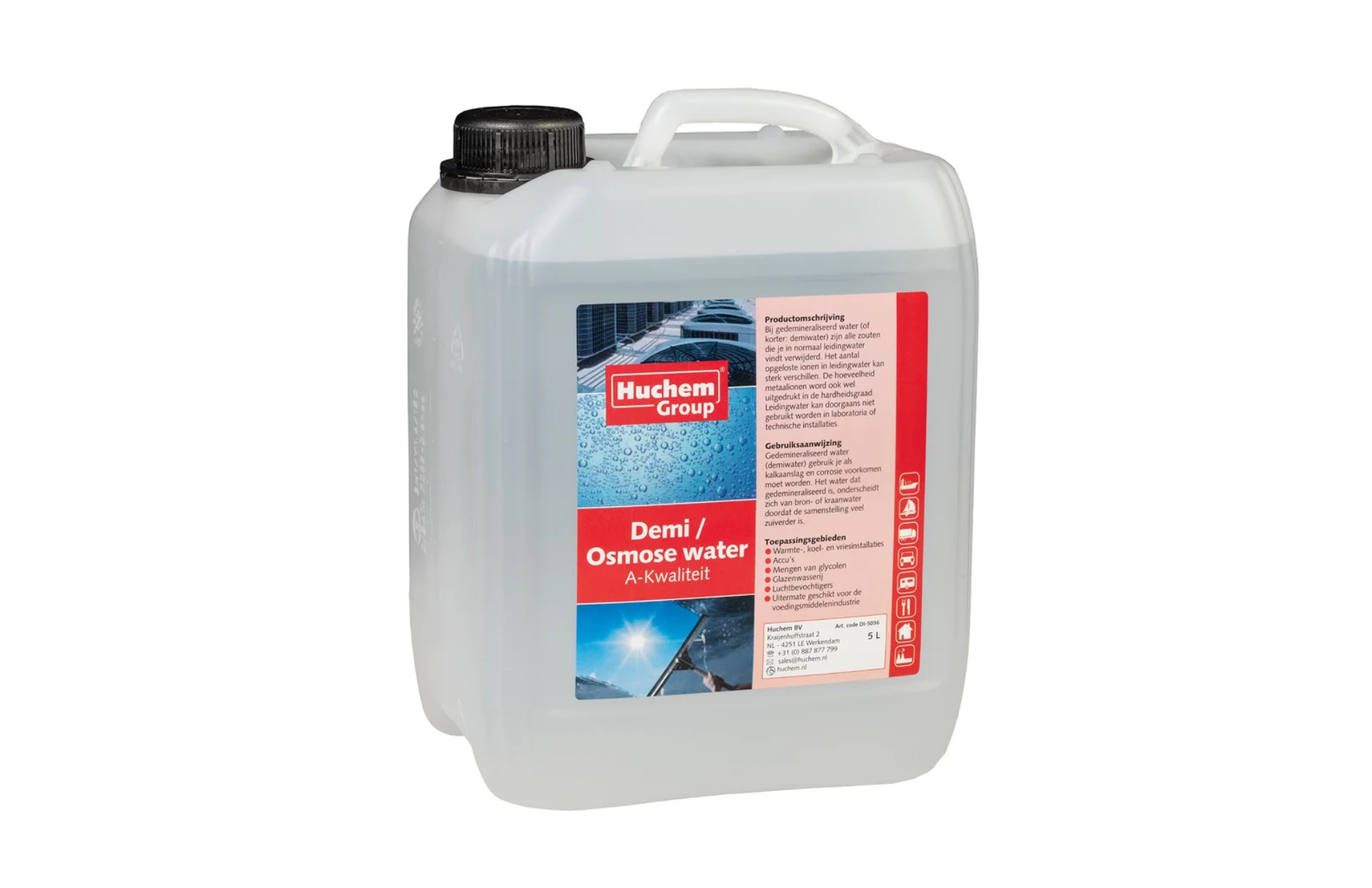 Demiwater 5L gedemineraliseerd water