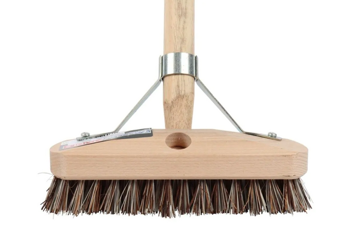 Luiwagen - Schrobbezem - Union - 22 cm - Houten steel - 140 cm