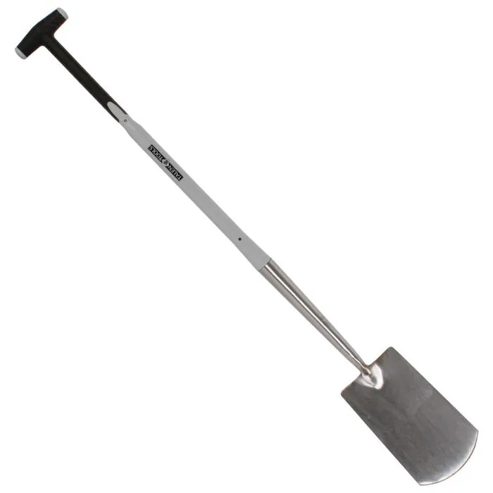 Spade - Met hals - Blank geslepen - Glasfiber steel - 76 cm
