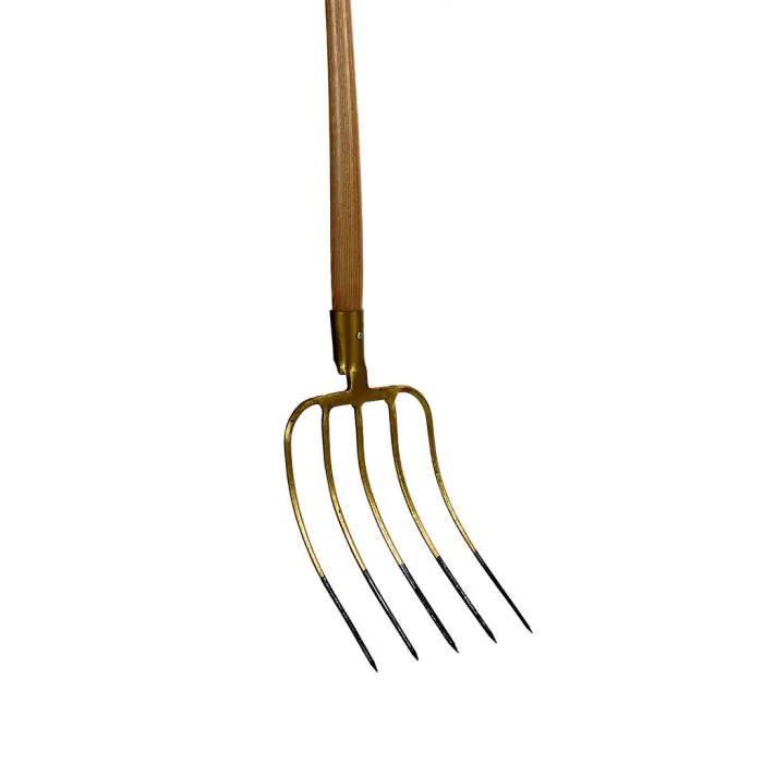 Mestvork - Met dul - 5 tanden - Essenhouten steel - 85 cm