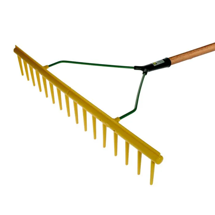 Polyhark/Hooihark - Recht model - Met egaliseerrand - Essenhouten steel - 160 cm