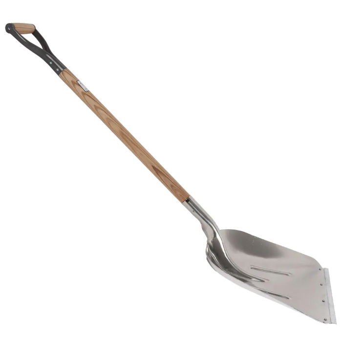 Graanschop - Aluminium - Essenhouten steel - 85 cm