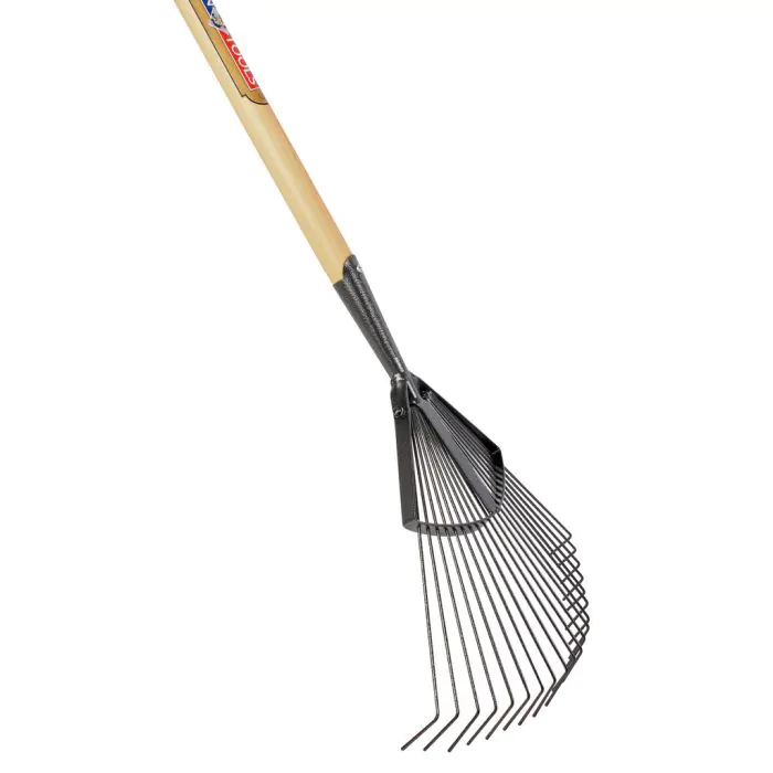 Gazonhark - Professioneel - Gesmeed - 20 tanden - Essenhouten steel - 140 cm