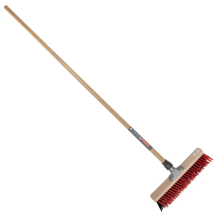 X-bezem - Buitenbezem - Nylon - Met dul - 40 cm - Houten steel - 160 cm