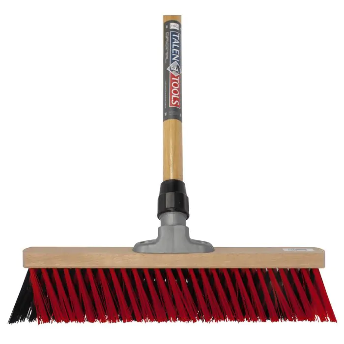 X-bezem - Buitenbezem - Nylon - Met dul - 40 cm - Houten steel - 160 cm