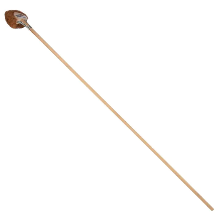 Ragebol - Hout - Kokosharen - 25 cm - Houten steel - 200 cm