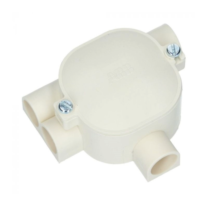 ABB HAF PVC T-DOOS 2X LINKS 5/8" 16MM