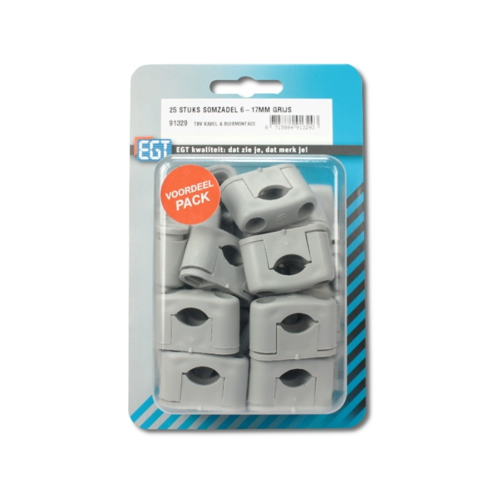 EGT SOMZADEL 6-17MM GRIJS (25 STUKS)