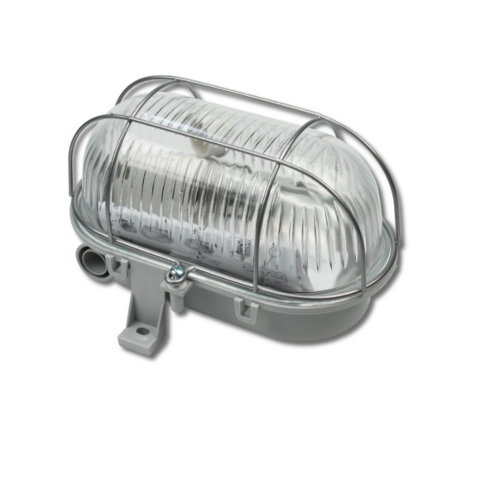 LENA BULLEYE OVAAL BUITENLAMP IP44 GRS E27 MAX.60W