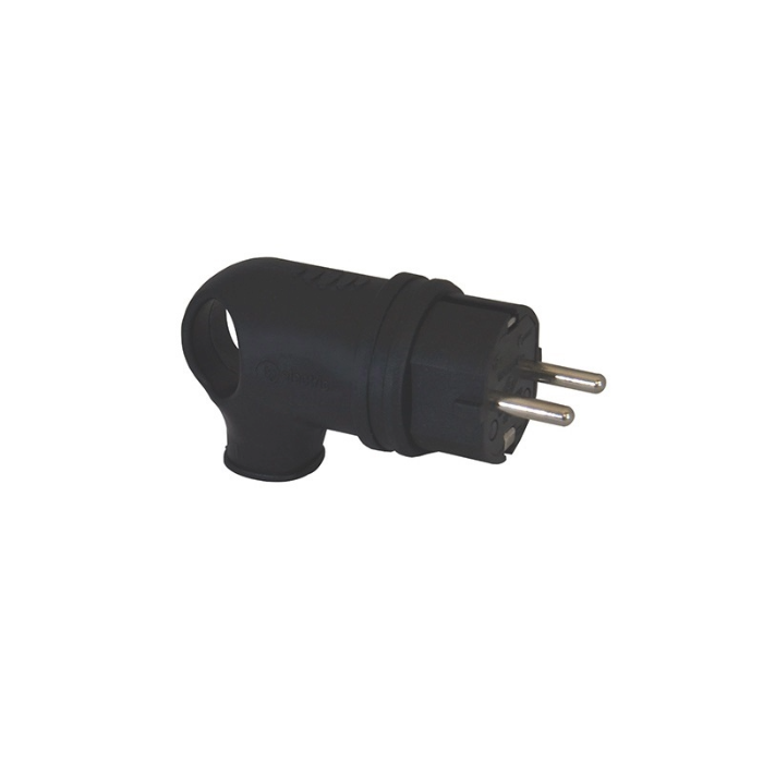 POWER RUBBERSTEKKER HAAKS RA IP44 ZWART