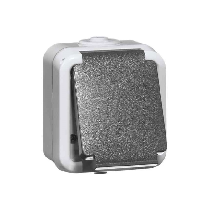 PEHA IP44 STOPCONTACT ENKEL WCD+RA 306111