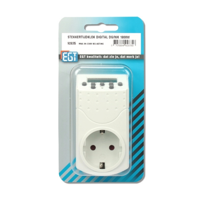 EGT STEKKERTIJDKLOK DIGITAAL DG/WK 1800W