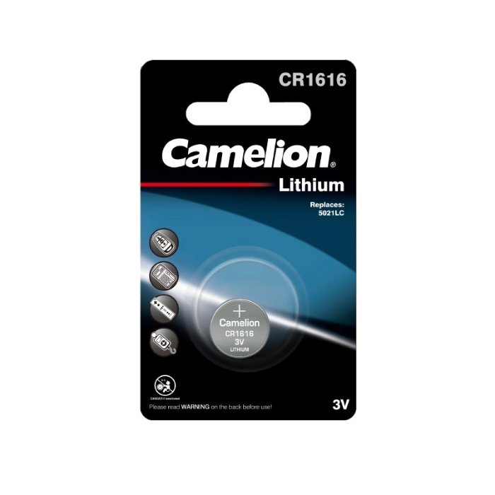 CAMELION 1 STUKS KNOOPCELBATTERIJ LITHIUM CR1616 3V