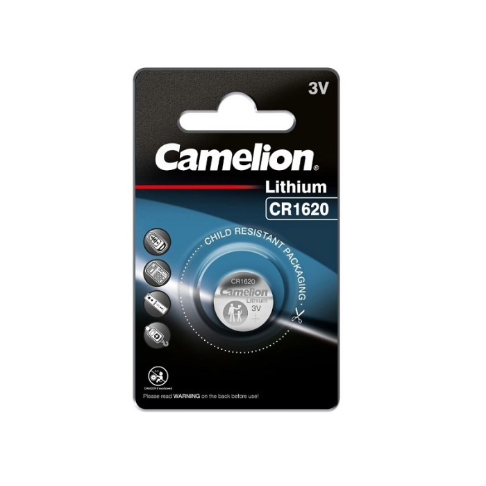 CAMELION 1 STUKS KNOOPCELBATTERIJ LITHIUM CR1620 3V