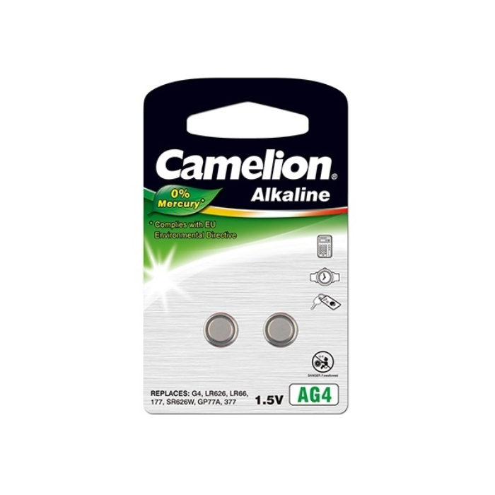 CAMELION 2 STUKS KNOOPCELBATTERIJEN ALKALINE 377/LR626/AG4