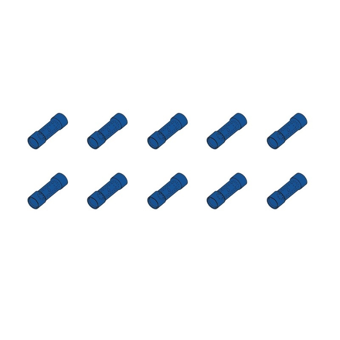EGT 10 STUKS KABELSCHOEN VERBINDER ISO BLAUW