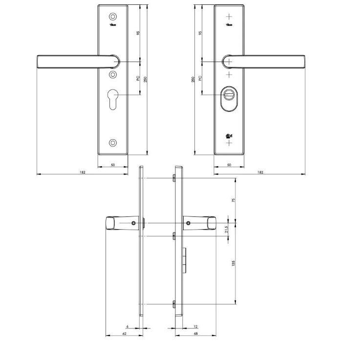 Veilig Veiligheidsbeslag 2200/2300 50 mm SKG*** kerntrekbeveiliging