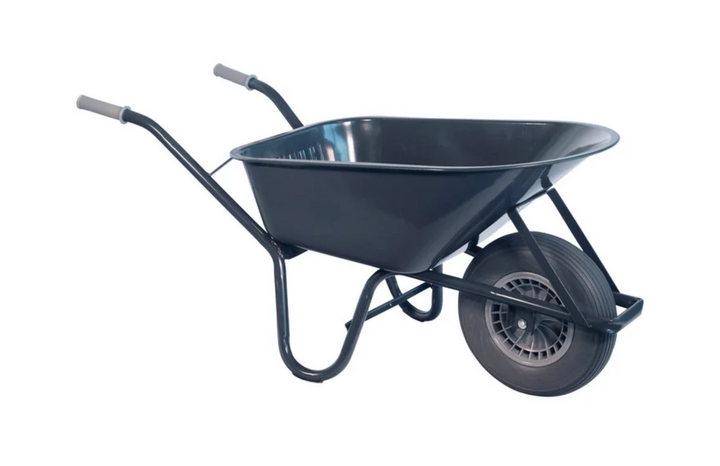 Bouwkruiwagen staal 85 L met softwiel