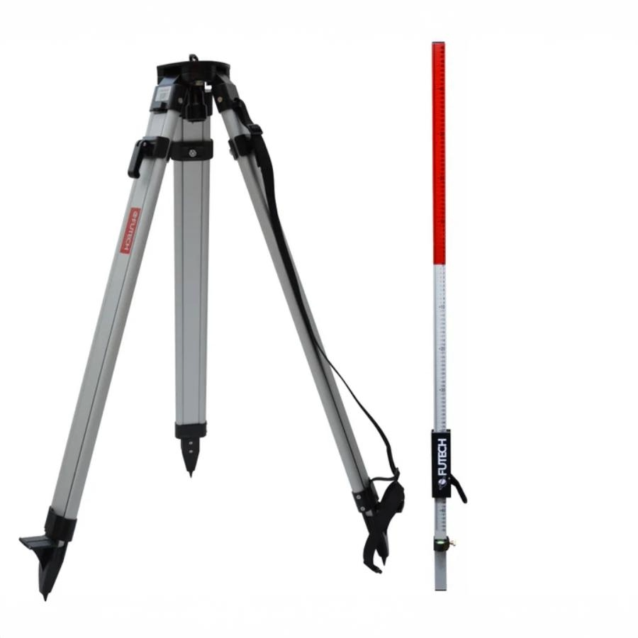 Futech statief Aluminium 165cm - 5/8 + meetlat 200cm
