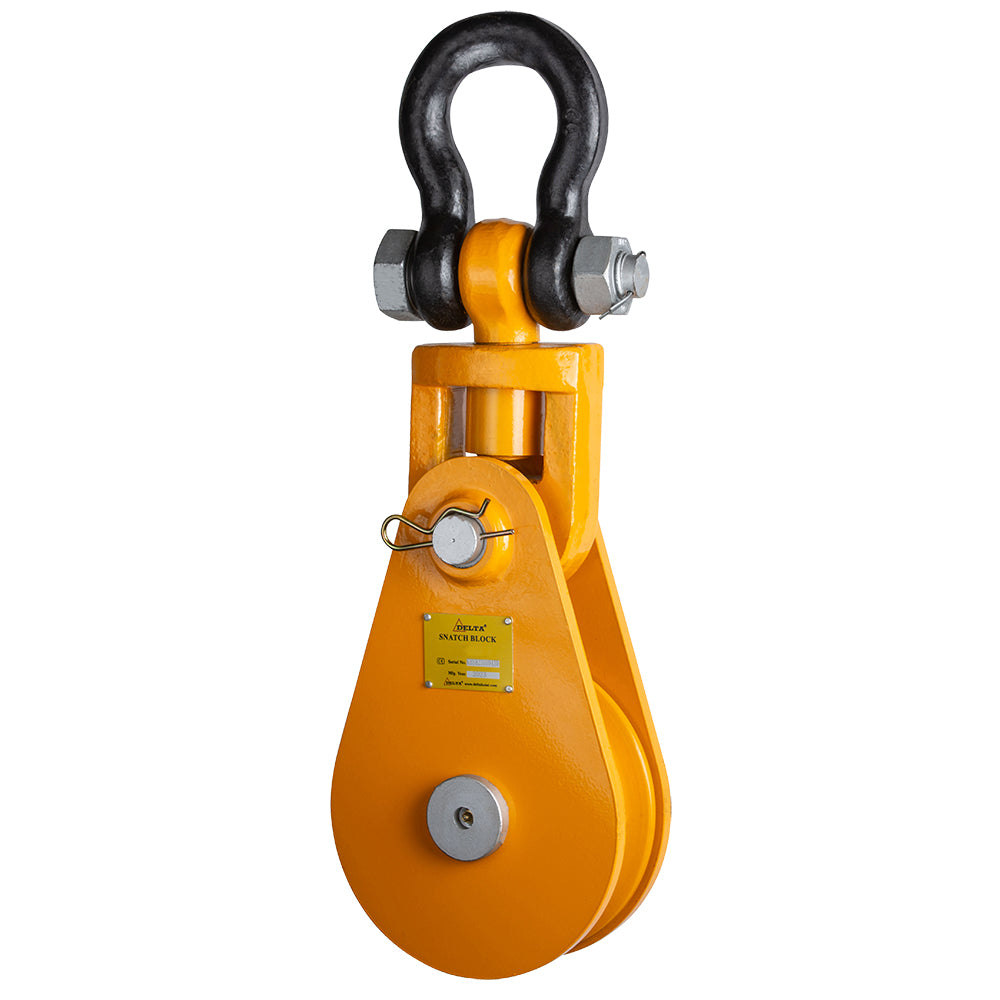 DELTA Klapblok met harpsluiting 2 tot 30 ton