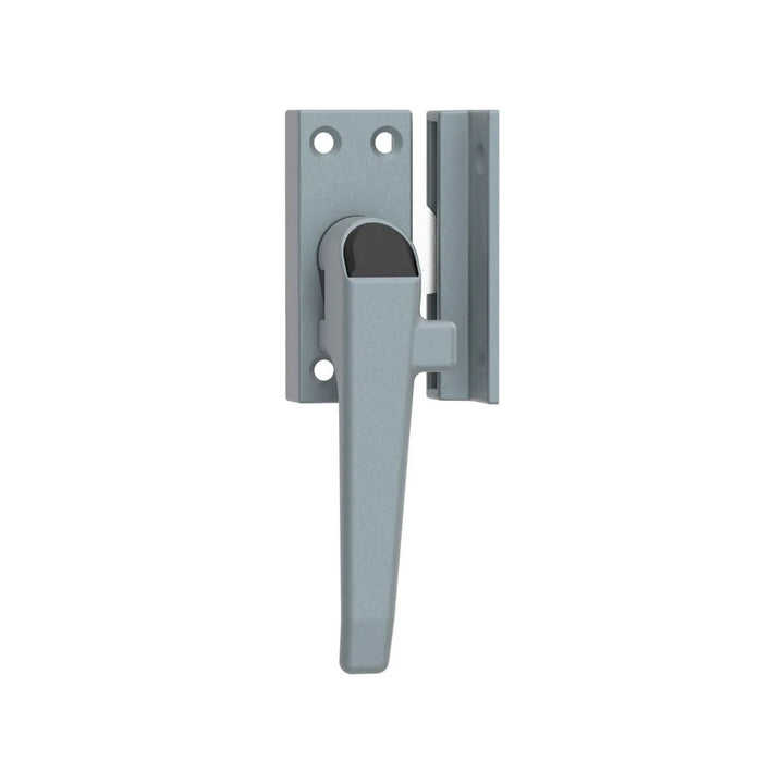 Veilig raamsluiting met drukknop links grijs