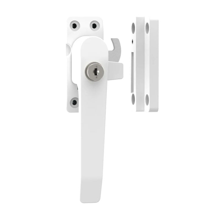 Veilig raamsluiting afsluitbaar met sleutel SKG* rechts wit