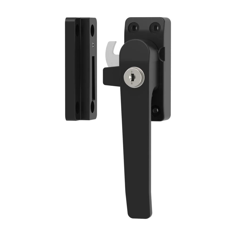 Veilig raamsluiting afsluitbaar met sleutel SKG* rechts zwart