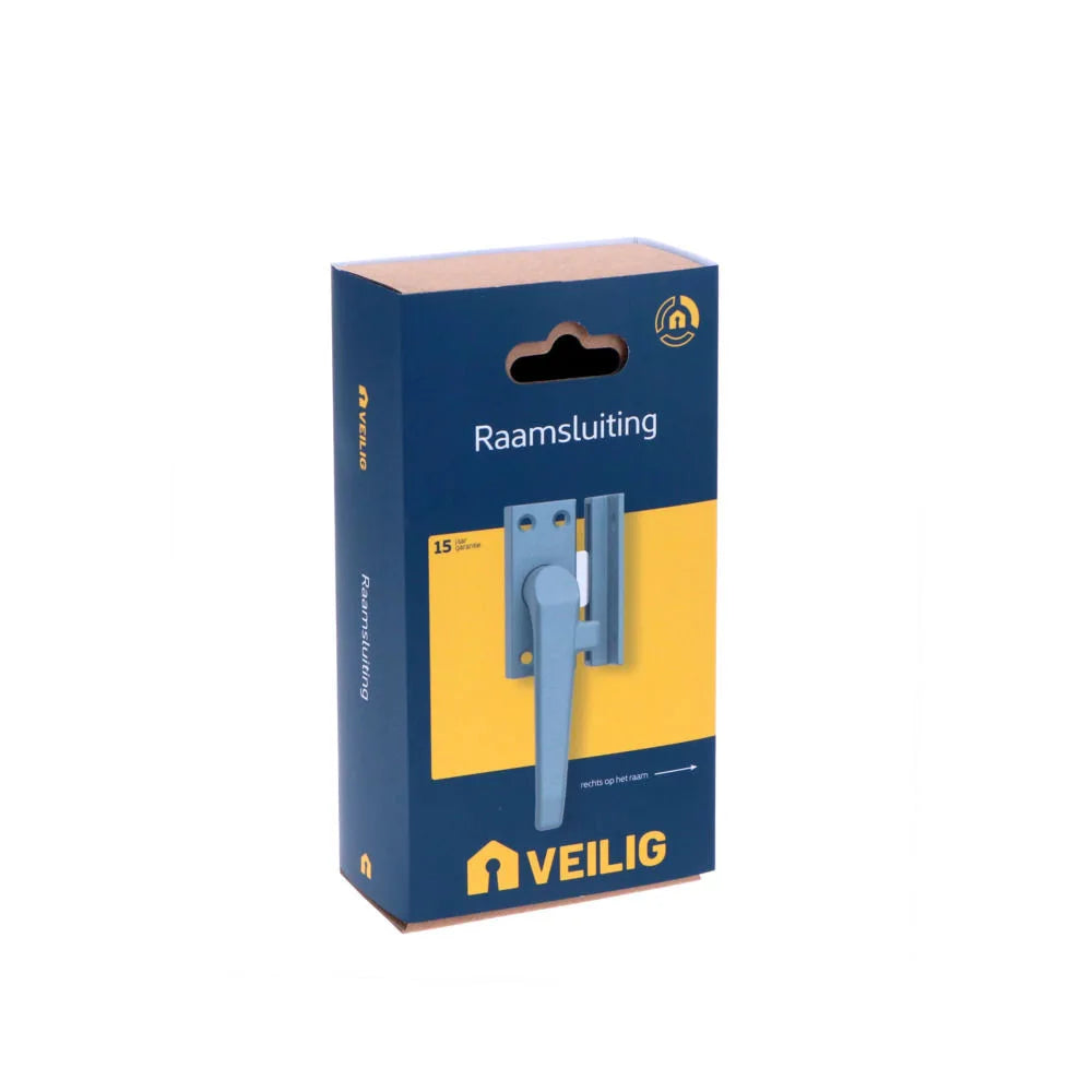 Veilig raamsluiting standaard links grijs