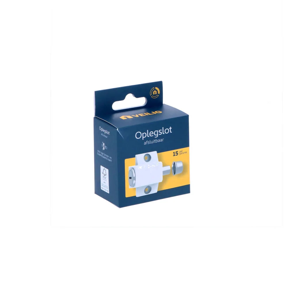 Veilig oplegslot afsluitbaar wit