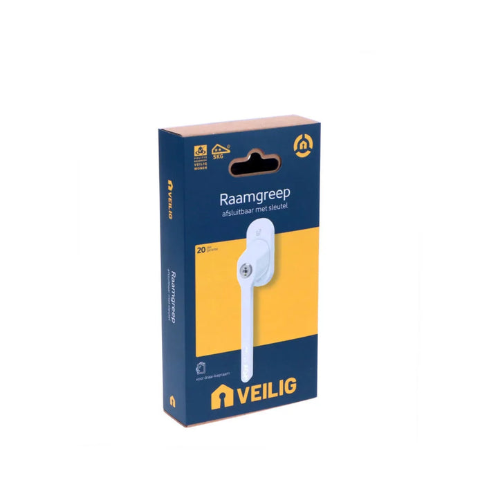 Veilig raamgreep draaikiep afsluitbaar SKG** wit