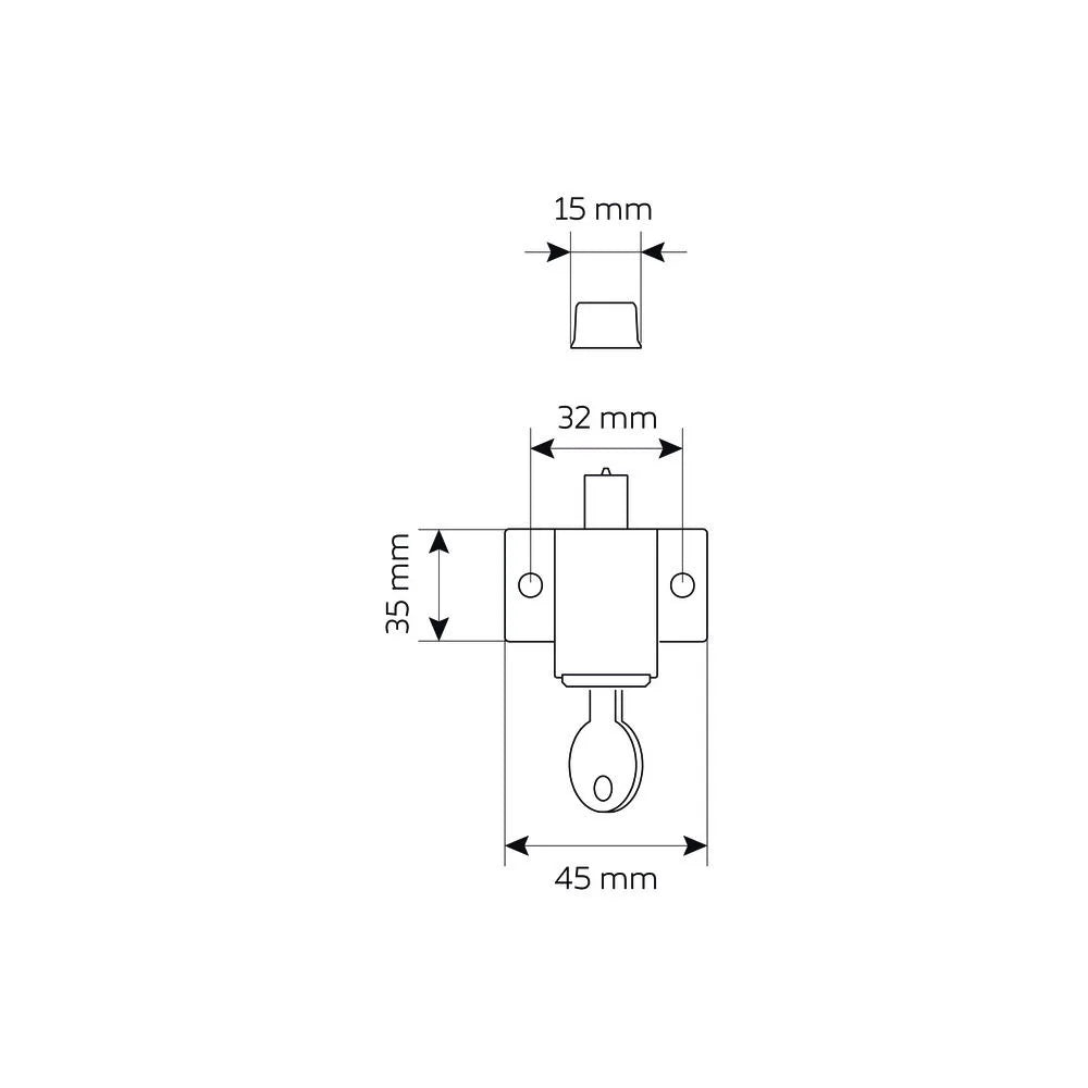 Veilig oplegslot afsluitbaar zwart